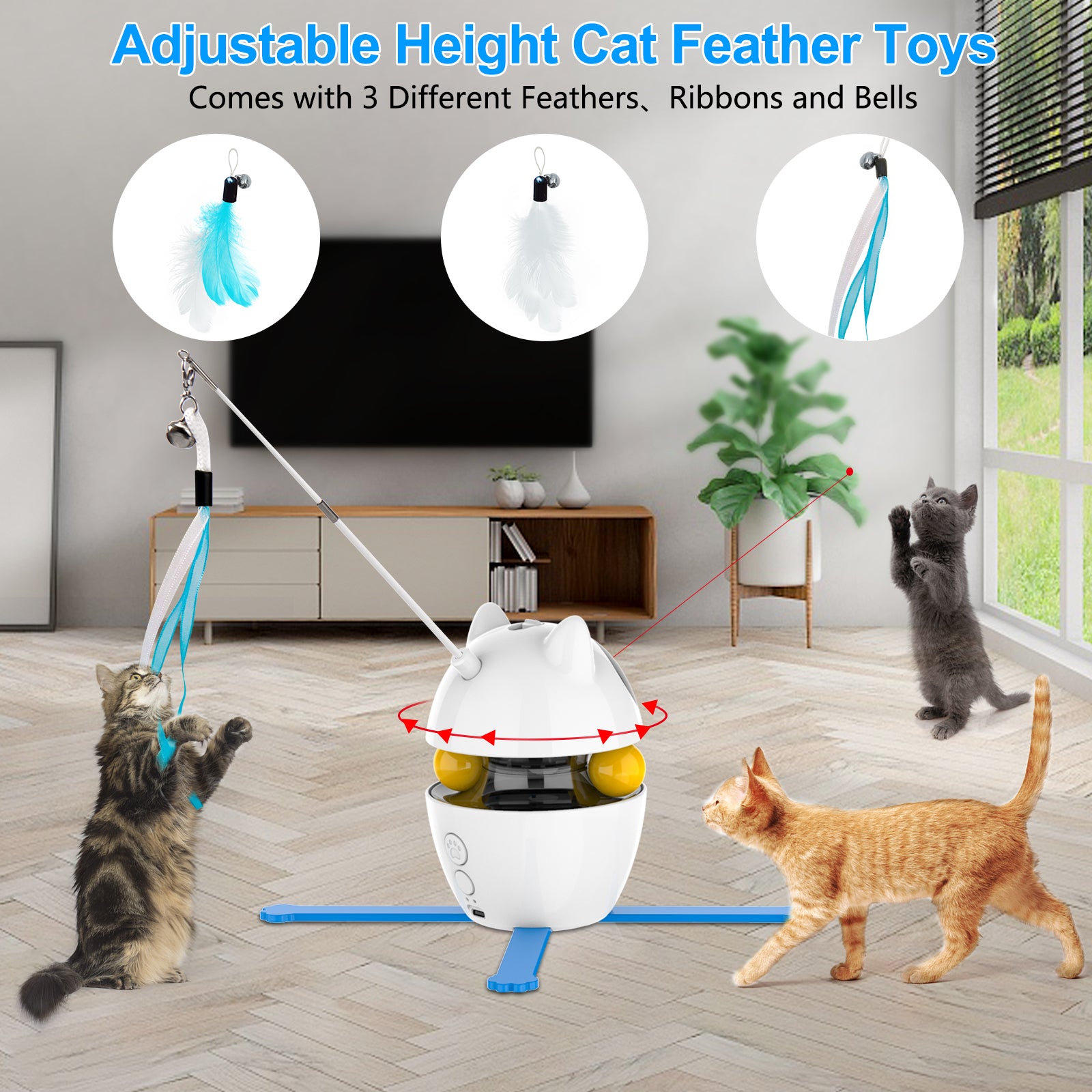 Cat Wand Interactive Cat Toy for Indoor Cats - China Pet Supply and Pet  Products price