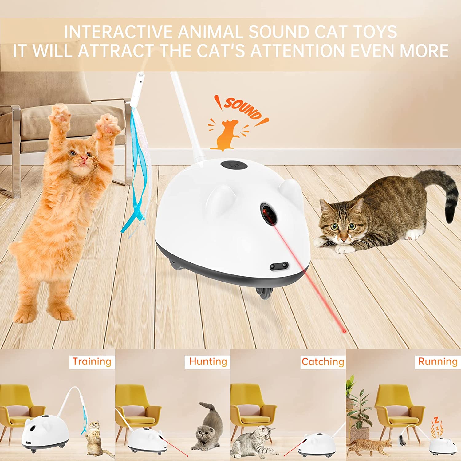 Cat toys for lazy hot sale cats